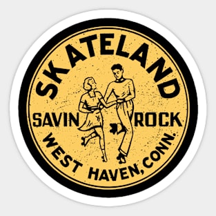 Vintage Roller Skating West Haven Connecticut Sticker